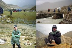 03 Trek From Kharta In Rain, Jerome Ryan Getting Cold At Lunch Stop.jpg